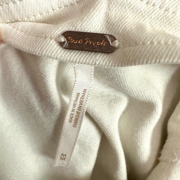 Free People Midi Dress Desert Desire Denim Minimalist Neutral Lagan Look Boho M - Picture 12 of 14